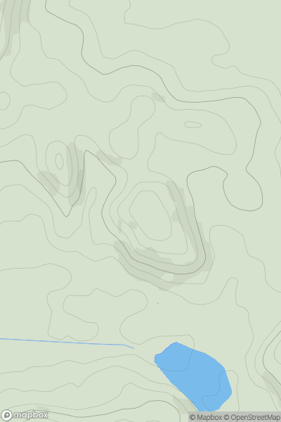 Thumbnail image for Berth Hill [Lancashire, Cheshire and S Pennines] showing contour plot for surrounding peak